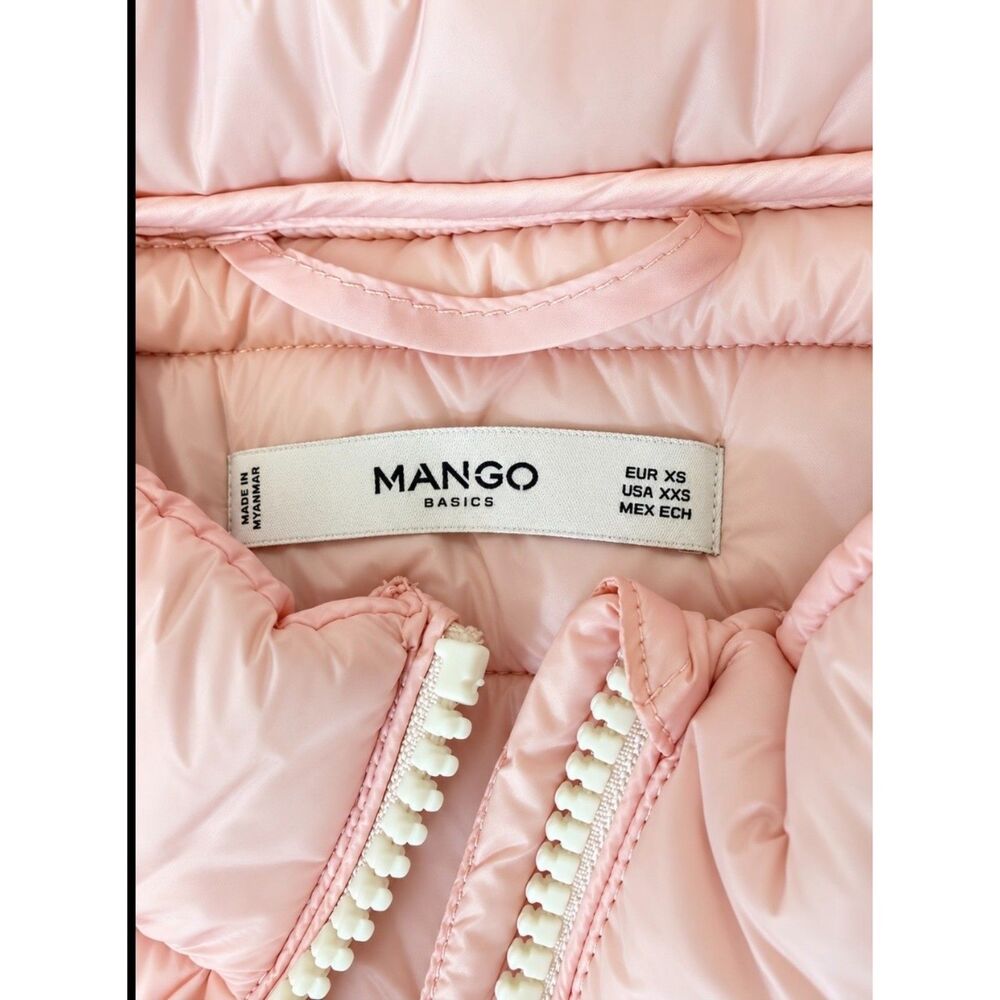 XS Mango Pink Puffer Jacket